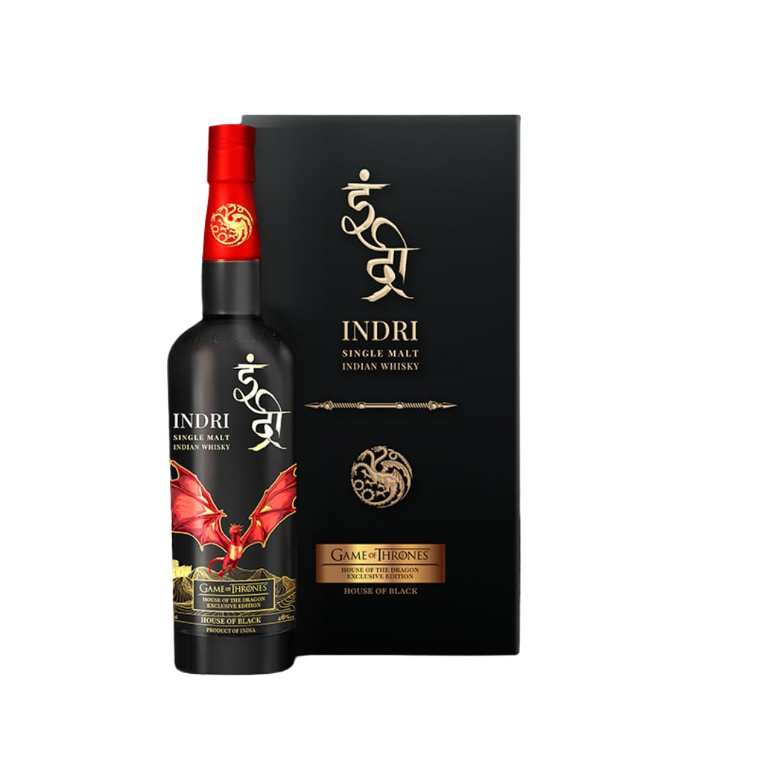 Indri House of Black Edition Single Malt Whiskey price in India | Talli